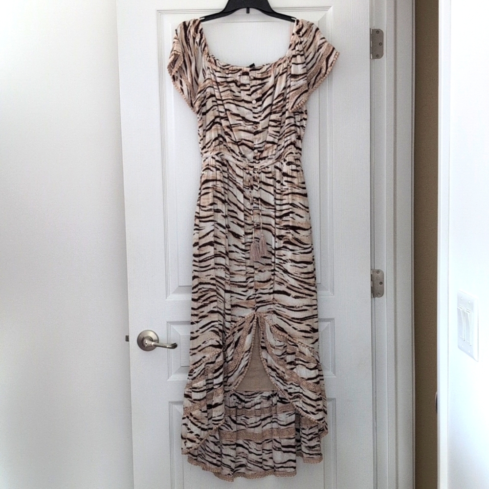 Women's hi-low midi dress